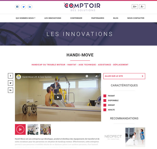 comptoir des solutions handimove