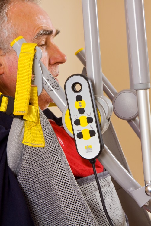 Handi-Move - - Pratique - Soulève-personne mobile 2600 (Victor) , Soulève-personne avec fléau basculant 2610 (Victor) , Sangle de toilette avec support de tête , Le fléau basculant électrique