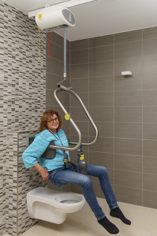 Handi-Move - Se déplacer sans aide - Idéal pour la mise sur les toilettes - Châssis-mains Handi-Move , Moteur fixé au plafond