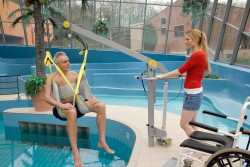 Lève-personne mobile de piscine , Sangle de bain , Fléau Classique