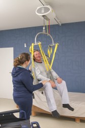 Lève-personne au plafond - moteur fixé au plafond ; Fléau Standard - Handi-Move Lève-personnes